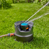 GARDENA Irrigatiesysteem AquaPrecise op zonne-energie voor gazon sprinklersysteem Grijs/turquoise, Sproeioppervlak 320 m²