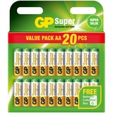 GP Batteries Super Alkaline AA - 20 stuks batterij