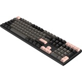 HelloGanss HS108T GC02 RGB mechanisch toetsenbord Zwart, US lay-out (QWERTY), Gateron Yellow, 100%, RGB leds, PBT Doubleshot keycaps, hot swap, 2,4 GHz / Bluetooth / USB-C