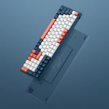 Iqunix F97 Coral Sea Wireless Mechanical Keyboard Donkerblauw, US lay-out (QWERTY), IQUNIX Moonstone, 96%, RGB leds, Hot-swappable, PBT, 2.4GHz | Bluetooth 5.1 | USB-C