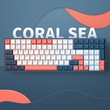 Iqunix F97 Coral Sea Wireless Mechanical Keyboard Donkerblauw, US lay-out (QWERTY), IQUNIX Moonstone, 96%, RGB leds, Hot-swappable, PBT, 2.4GHz | Bluetooth 5.1 | USB-C