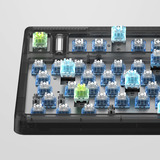 Iqunix OG80 Dark Side Wireless Mechanical Keyboard, gaming toetsenbord Zwart, US lay-out, Gateron Brown, RGB leds, 80% (TKL), Hot-swappable, PBT, 2.4GHz | Bluetooth 5.1 | USB-C