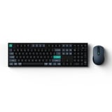 Keychron B36 Keyboard and BM25 Mouse Wireless Combo, desktopset Zwart, US lay-out, Scissor switches, ABS, USB-C | 2.4 GHz | Bluetooth, 400-2400 Dpi