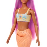 Mattel Barbie Dreamtopia - Zeemeerminpop - Roze haar en zacht oranje staart 