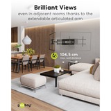 goobay Wide Range TV Wall Mount Pro FULLMOTION (XL), 43 tot 90 inch wandmontage  Zwart