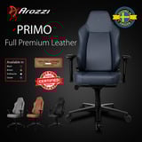 Arozzi Primo - Full Premium Leather - Ocean gamestoel Blauwgrijs