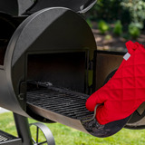 Char-Griller Grand Champ Offset Smoker houtskoolbarbecue Zwart