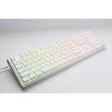 Ducky One 3 Classic Pure White RGB mechanisch toetsenbord Wit, US lay-out (QWERTY), Cherry MX Brown, 100%, RGB led, Double-shot PBT, Hot-swappable, QUACK Mechanics