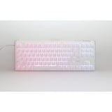 Ducky One 3 Classic Pure White TKL RGB mechanisch toetsenbord Wit, US lay-out (QWERTY), Cherry MX Silent Red, 80% (TKL)	, RGB leds, Double-shot PBT, Hot-swappable, QUACK Mechanics