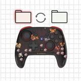 HORI Wireless HORIPAD Turbo - Pokémon Pixel Red gamepad Rood/transparant, Nintendo Switch 2, Nintendo Switch, Nintendo Switch – OLED-Model, Nintendo Switch Lite, Bluetooth 5.0