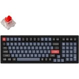 Keychron K4 Pro-H1 RGB mechanisch toetsenbord Zwart, US lay-out (QWERTY), Keychron K Pro Red, 96%, RGB leds, hot swap, Double-shot PBT, Bluetooth 5.1