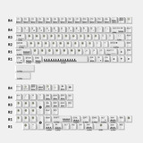 Keychron Klassiek Piano - Cherry Profiel Dye-Sub PBT Volledig Keycap Set keycaps Wit, 139 stuks