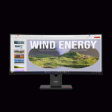 Lenovo ThinkVision T34WD-40 (64AEGAT1EU) 34" Curved UltraWide monitor Zwart, 120 Hz, HDMI, DisplayPort, LAN, USB-C