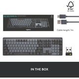 Logitech MX Mechanical toetsenbord Zwart, US-International lay-out (QWERTY), 100%, Bluetooth