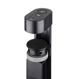 Neomounts DS22-840BL6 Bureaucontactdoos met klem en USB-C en USB-A poorten - Quick-charge 3-voudige stekkerdoos met usb Zwart, 3x stekker, 2x USB-C, 1x USB-A