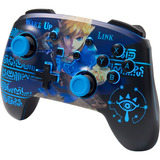 PowerA Enhanced Wireless Controller for Nintendo Switch with Lumectra - Wake Up Link Blauw