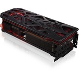 PowerColor Red Devil RX 7000 Series Devil Skin - Generative Swappable Backplate Zwart