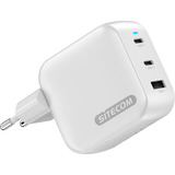 Sitecom 100W GaN Power Delivery oplader Wit, 2x USB-C, 1x USB-A