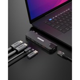 Sitecom 6-in-2 MacBook Pro Multiport Hub dockingstation Zwart