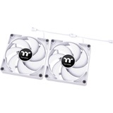 Thermaltake CT140 PC Cooling Fan White (2-Fan Pack) case fan Wit, 4-pins PWM fan-connector
