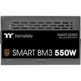 Thermaltake Smart BM3 Bronze 550W voeding  Zwart, 2x PCIe, 1x 12VHPWR, Kabel management