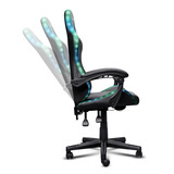 Trust GXT 704 Roniq Comfortabele Gamestoel  gamestoel Zwart, RGB, Tot 110 kg