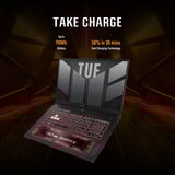 ASUS TUF Gaming A17 FA707NU-HX135W 17.3"  gaming laptop Zwart/grijs | R5 7535HS | RTX 4050 | 16 GB | 512 GB SSD