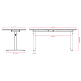 Arozzi Arena Gaming Desk - Crawling Chaos Zwart/donkerrood