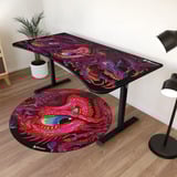 Arozzi Arena Gaming Desk - Crawling Chaos Zwart/donkerrood