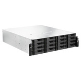 Asustor Lockerstor 16R Pro Gen2 (AS7216RDX) nas Zwart, 2x 1G LAN, 2x 2.5G LAN, 4x USB 3.2 Gen 1