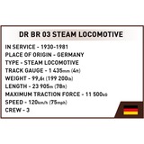 COBI Historical Collection - DR BR 03 Steam Locomotive Constructiespeelgoed Schaal 1:35