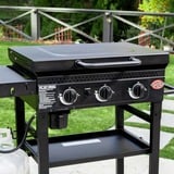 Char-Griller 3-Burner Flat Iron Gas Griddle barbecue Zwart