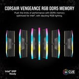 Corsair Vengeance RGB 32 GB DDR5-6000 (2x 16 GB) werkgeheugen Zwart, CMH32GX5M2B6000C30, XMP 3.0