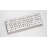 Ducky One 3 TKL Aura White RGB mechanisch toetsenbord Wit, US lay-out (QWERTY), Cherry MX Brown, 80% (TKL)	, ABS Double Shot, hot swap