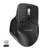 JLab Epic Wireless Mouse Zwart, 1200 - 2400 DPI, Bluetooth 5.2 / 2.4 GHz / USB