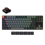 Keychron K1 QMK-H3, toetsenbord Zwart, US lay-out, Keychron Milk POM Brown, 80%, RGB leds, ABS Keycap, hot swap, USB-C | Bluetooth 5.2