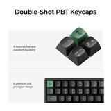 Keychron K2 Ultra 8K Wireless Custom Mechanical Keyboard Zwart, US lay-out (QWERTY), Keychron Apex Red, 75%, RGB leds, OSA Double-shot PBT, USB-C | 2.4 GHz | Bluetooth 5.2