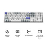 Keychron Q6 HE 8K Magnetic Switch Keyboard Wit, US lay-out (QWERTY), Keychron Ultra-Fast Lime, 100%, RGB, Hot swap, 8K