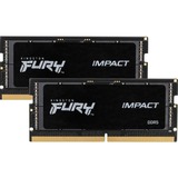 Kingston FURY 16 GB DDR5-4800 Kit werkgeheugen Zwart, KF548S38IBK2-16, Impact, XMP
