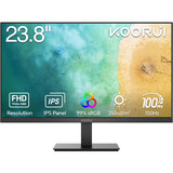 Koorui E2411F 23.8" monitor Zwart, 100 Hz, HDMI, VGA, AMD Free-Sync
