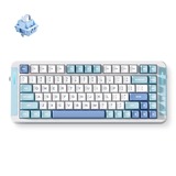 MCHOSE X75 V2 Blue Whale Sea Custom Mechanical, toetsenbord Wit/lichtblauw, US lay-out, SWK Whale Sea, 75%, RGB, Hot swap, Double-Shot PBT, draadloos / Bluetooth / USB-C
