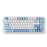 MCHOSE X75 V2 Blue Whale Sea Custom Mechanical, toetsenbord Wit/lichtblauw, US lay-out, SWK Whale Sea, 75%, RGB, Hot swap, Double-Shot PBT, draadloos / Bluetooth / USB-C