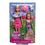 Mattel Barbie met Stacie, poppenset van twee zusjes met 2 hondjes