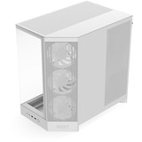 NZXT NZXT H9 Flow RGB (2025) All White midi tower behuizing Wit (mat) | 2x USB-A | 1x USB-C | RGB | Window