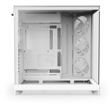 NZXT NZXT H9 Flow RGB (2025) All White midi tower behuizing Wit (mat) | 2x USB-A | 1x USB-C | RGB | Window