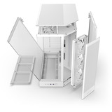NZXT NZXT H9 Flow RGB (2025) All White midi tower behuizing Wit (mat) | 2x USB-A | 1x USB-C | RGB | Window