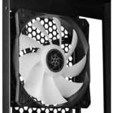 SilverStone SST-FAH1MB-PRO midi tower behuizing Zwart | 3x USB-A | RGB | Tempered Glass