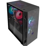 SilverStone SST-FAH1MB-PRO midi tower behuizing Zwart | 3x USB-A | RGB | Tempered Glass