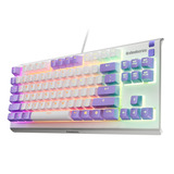 SteelSeries Apex 3 TKL RGB gaming toetsenbord Lichtpaars, US lay-out (QWERTY), SteelSeries Whisper-Quiet, 80% (TKL)	, RGB leds