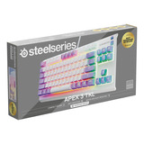 SteelSeries Apex 3 TKL RGB gaming toetsenbord Lichtpaars, US lay-out (QWERTY), SteelSeries Whisper-Quiet, 80% (TKL)	, RGB leds